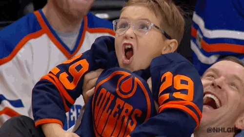 Kid cheering